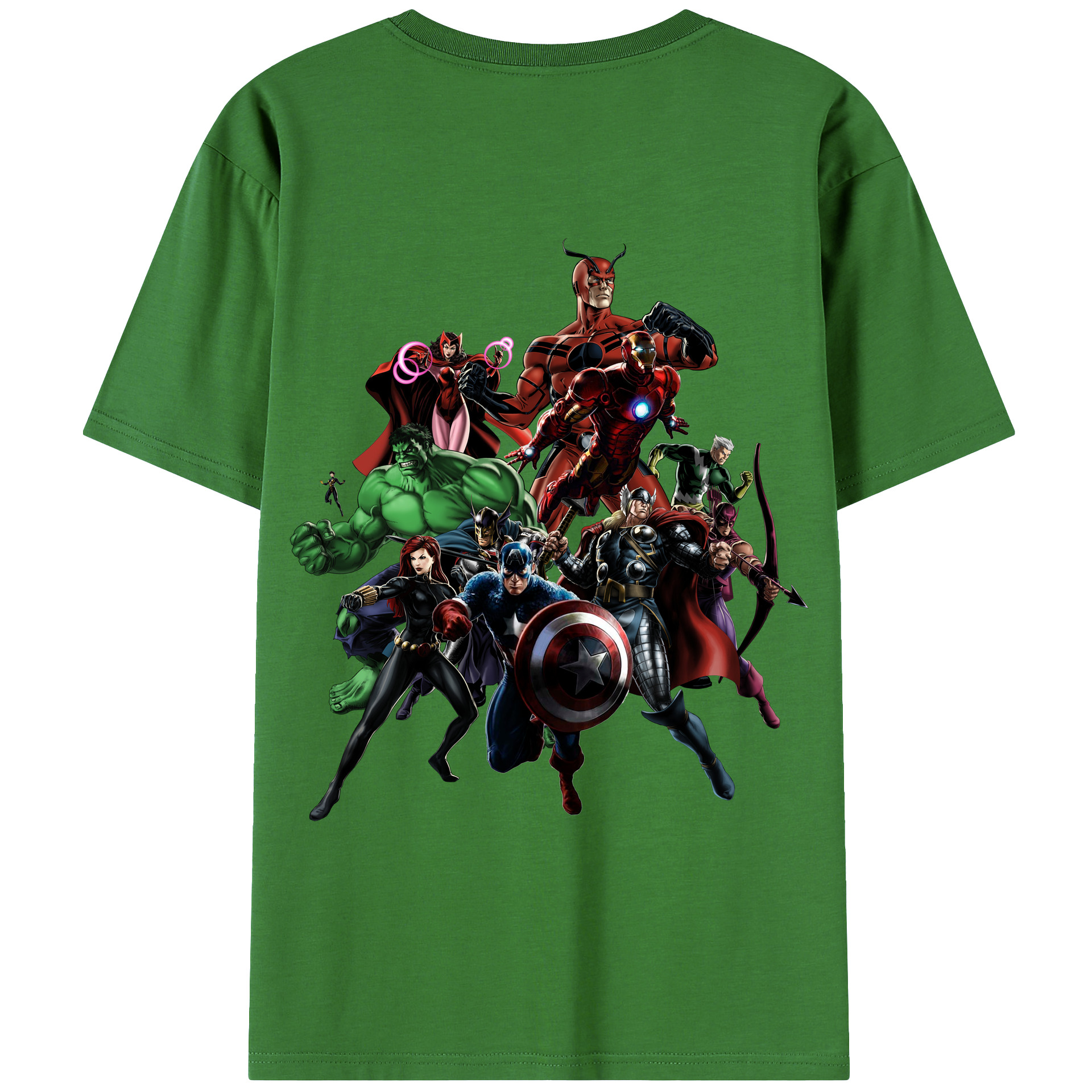 （画像用） アベンジャーズ The Avengers レディース半袖Tシャツ(バックプリント)